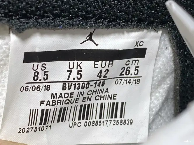 Bmlin shoes 1 Jordan OG BV1300-146 High Retro Air Union x 0530